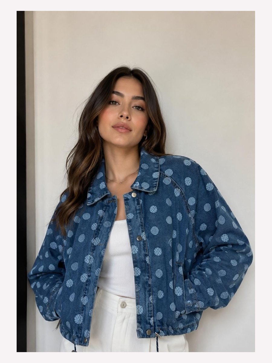 CHAMARRA MEZCLILLA AZUL