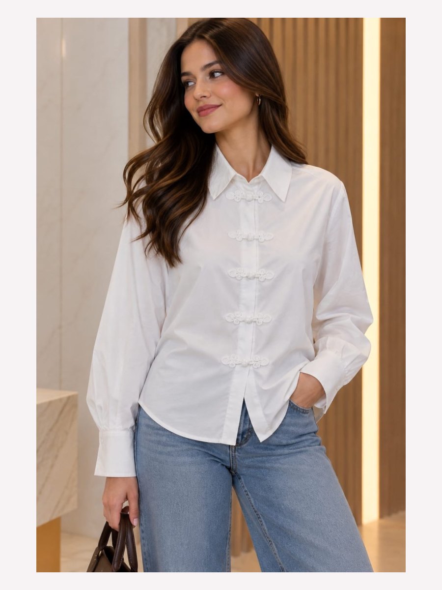 BLUSA BLANCA ESTILO NAPOLEON
