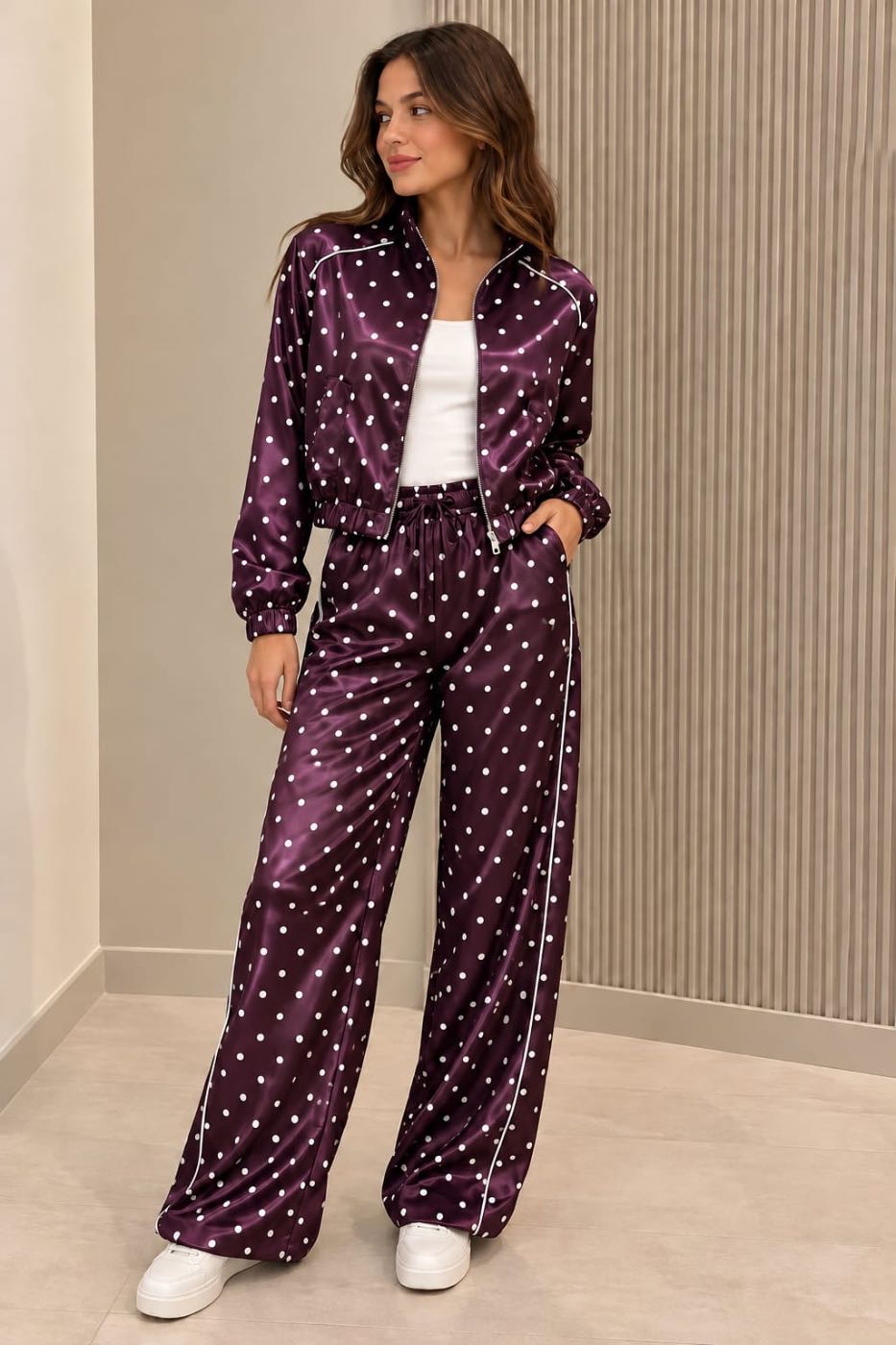 SET SATIN POLKA