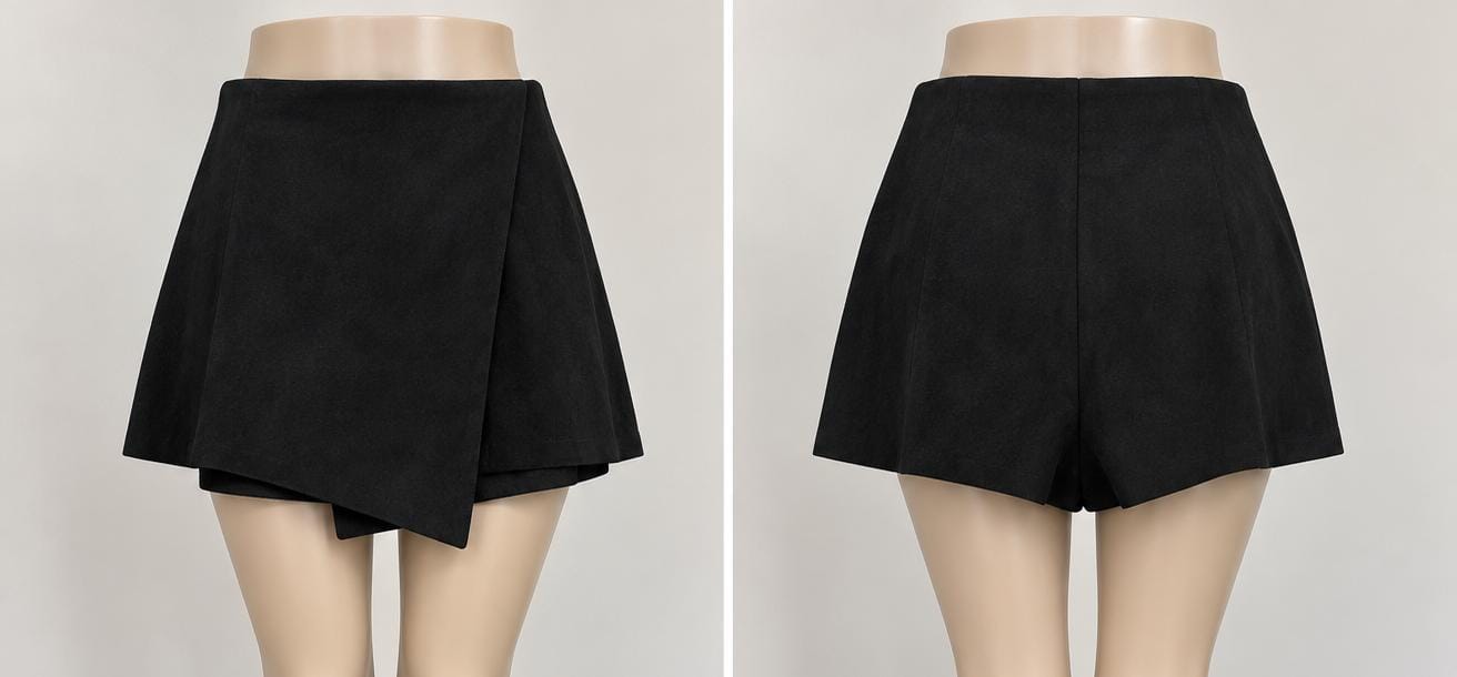 FALDA SHORT PIEL DURAZNO