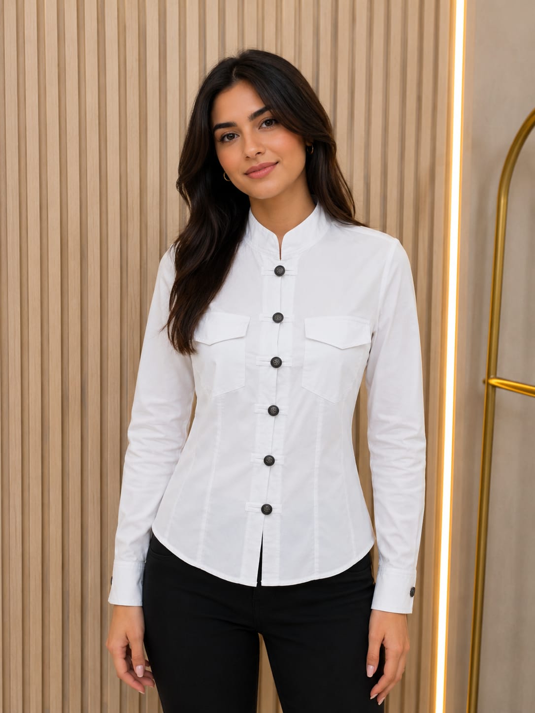 BLUSA ALGODON TIPO NAPOLEON