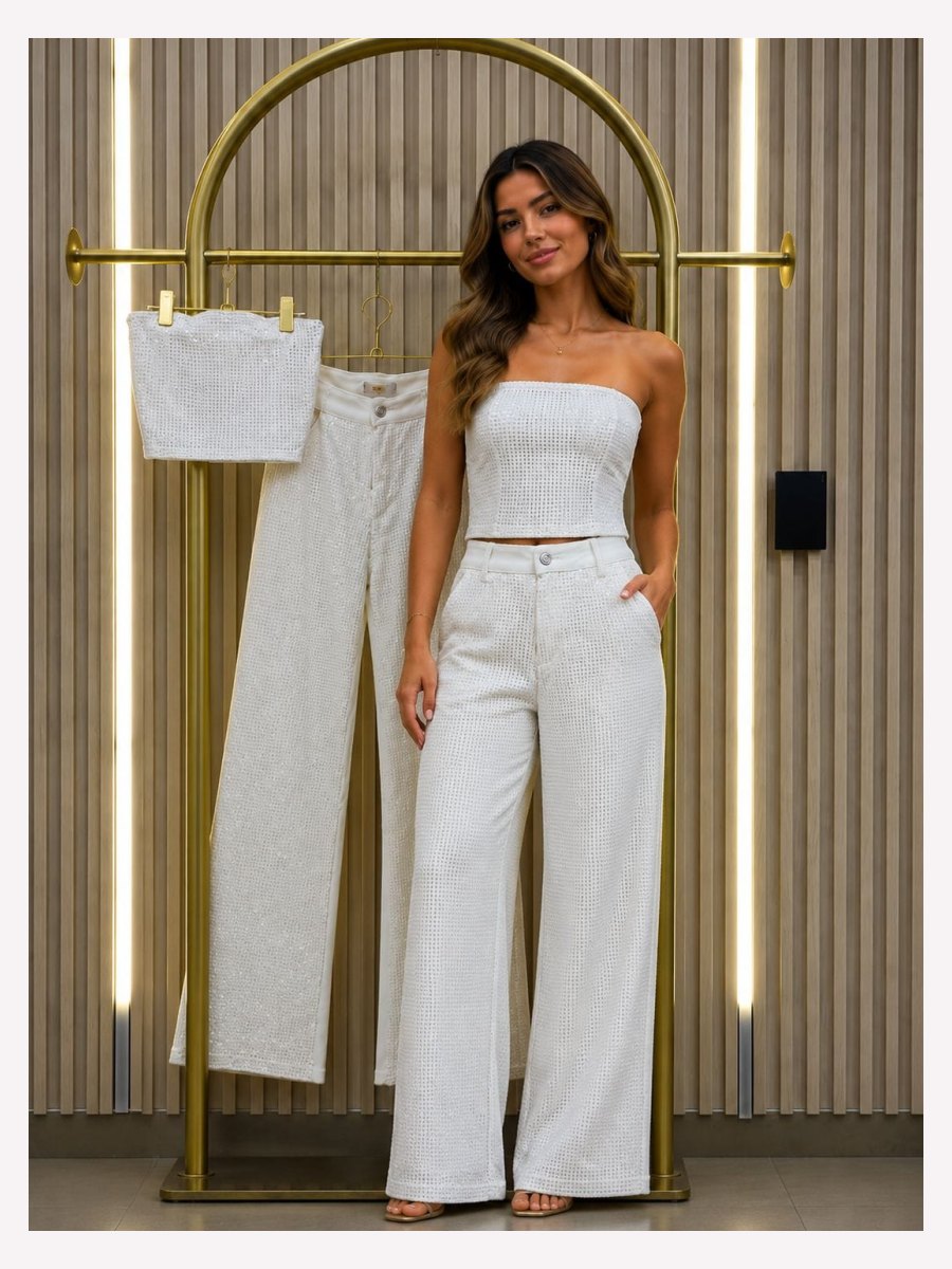 CONJUNTO MEZCLILLA BRILLOS