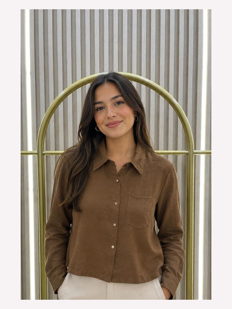 BLUSA PIEL DURAZNO MANGA LARGA