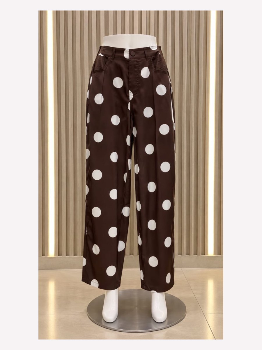 PANTALON SATIN POLKA