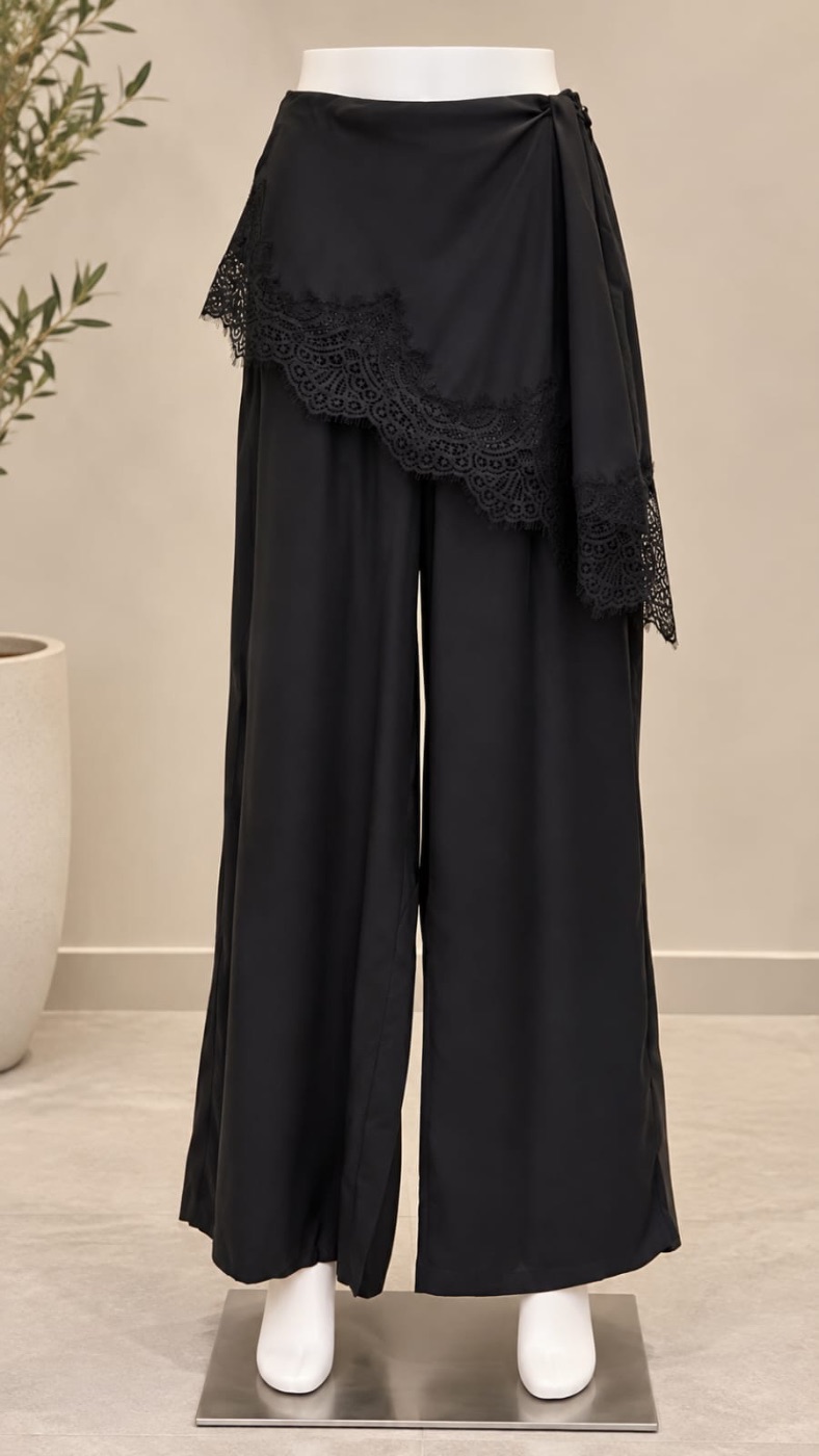 PANTALON CON FALDA